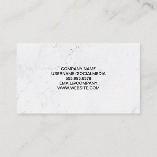 整備士固定 | 車のロゴ 名刺 (裏面)