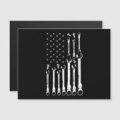 整備士国旗アメリカ愛国旗カー整備士 (正面/裏面)