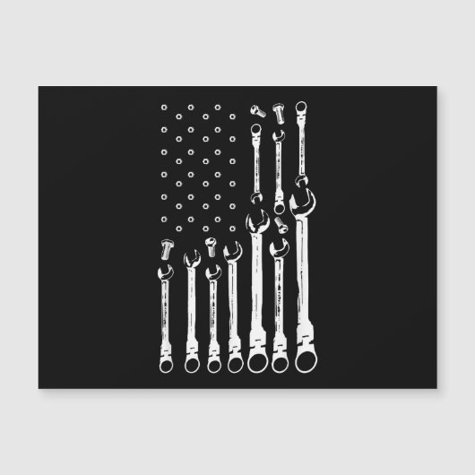 整備士国旗アメリカ愛国旗カー整備士 (正面)