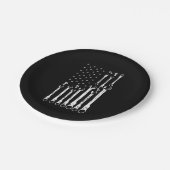 整備士国旗アメリカ愛国旗カー整備士 ペーパープレート (アングル)