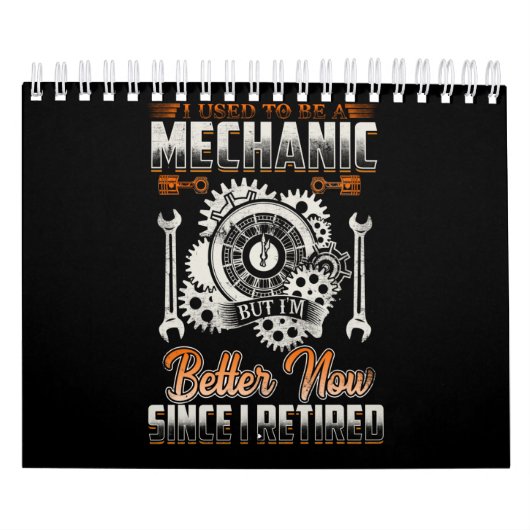 整備士好き|ヴィンテージは以前整備士 カレンダー (カバー)