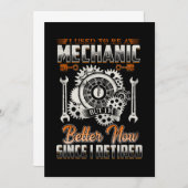 整備士好き|ヴィンテージは以前整備士 案内状 (正面/裏面)