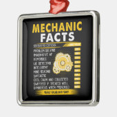 整備士好き|整備士の妻の定義 メタルオーナメント (左)