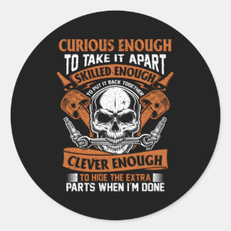 整備士好奇心旺盛で賢い車の固定 ラウンドシール