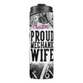 整備士妻誇りを持った工業用グラフィック タンブラー (正面)