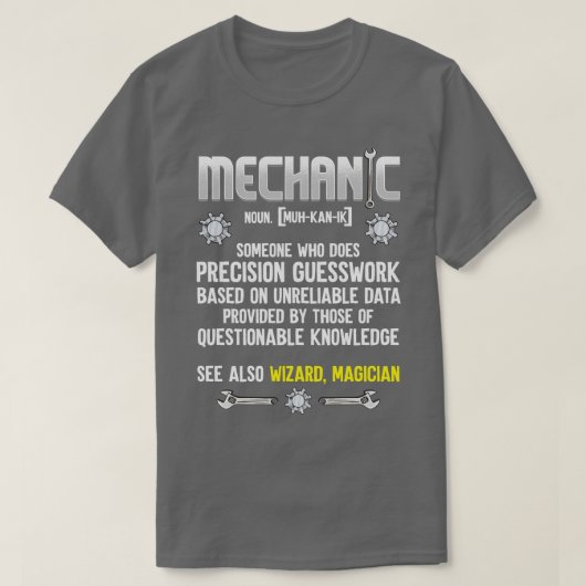 整備士定義 Tシャツ (デザイン正面)