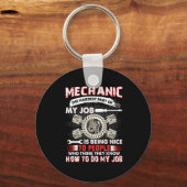 整備士愛好家 |整備士が一番大変 キーホルダー (正面)