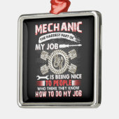 整備士愛好家 |整備士が一番大変 メタルオーナメント (左)