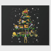 整備士愛好家 |整備士ツリー ラッピングペーパー (フラット)