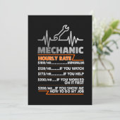 整備士愛好家 |整備士時間当たり料金 案内状 (スタンド正面)