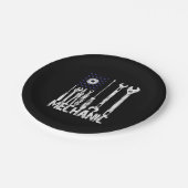 整備士愛好家 |整備士米国国旗 ペーパープレート (アングル)