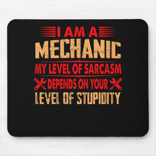 整備士愛好家 |私は整備士 マウスパッド (正面)