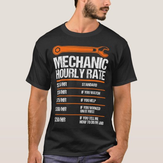 整備士時給フューチャー整備士1 Tシャツ (正面)
