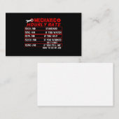 整備士時給 – 機械 名刺 (正面/裏面)