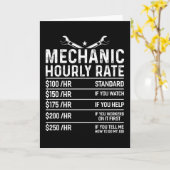 整備士機おもしろい械工房ギフトアイディア カード (黄色い花)