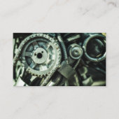 整備士機械労働者の名刺 名刺 (正面)