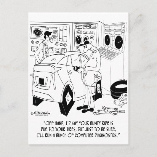 整備士漫画9355 ポストカード (正面)