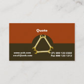 整備士男らしメンツールロゴレンチ 名刺 (裏面)