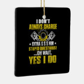 整備士私はいつも充電しない整備士 セラミックオーナメント (右)