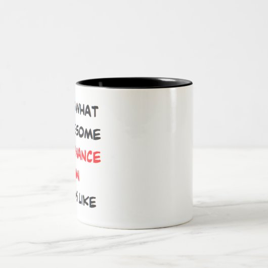 整備士素晴らし ツートーンマグカップ (中央)