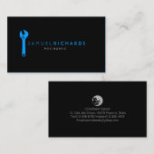 整備士自動修復レンチシルエット 名刺 (正面/裏面)