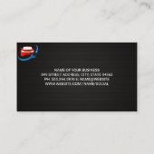 整備士自動修復修正アイコン 名刺 (裏面)