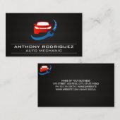 整備士自動修復修正アイコン 名刺 (正面/裏面)