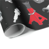 整備士自動修理車庫の作業者 ラッピングペーパー (ロールコーナー)