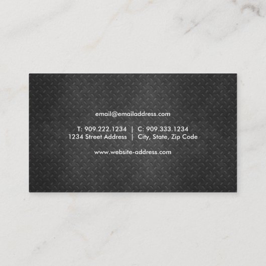 整備士自動購入名刺 名刺 (裏面)