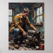 整備士試験エンジン ポスター (正面)