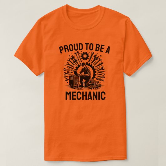 整備士誇りを持ったになる Tシャツ (デザイン正面)