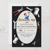 整備士誕生日 招待状 (正面)