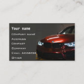 整備士車のグレイ高速モダン 名刺 (正面)