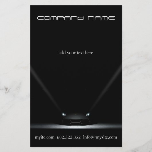 整備士車のブラックカーフライヤー チラシ (正面)