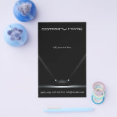 整備士車のブラックカーフライヤー チラシ (シングル)