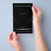 整備士車のブラックカーフライヤー チラシ (ハンドル)