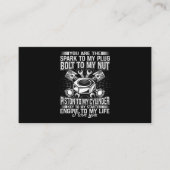 整備士車の男のボルト私のナットピストンに私のサイリン 名刺 (正面)