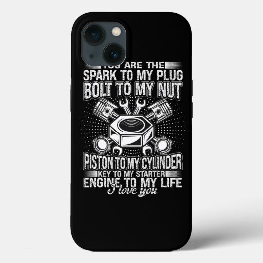 整備士車の男のボルト私のナットピストンに私のサイリン Case-Mate iPhoneケース (裏面)