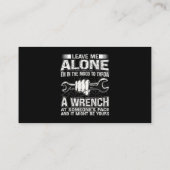 整備士車ガイ車ガレージ20 名刺 (裏面)