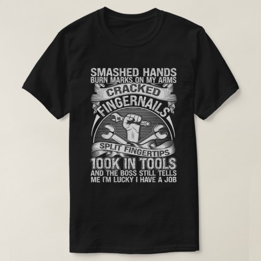 整備士車ガイ車チューニングガレージ Tシャツ (デザイン正面)