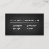 整備士車修理サービス 名刺 (裏面)