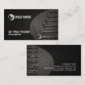 整備士車修理自動車車庫の名刺 名刺 (正面/裏面)