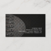 整備士車修理自動車車庫の名刺 名刺 (裏面)