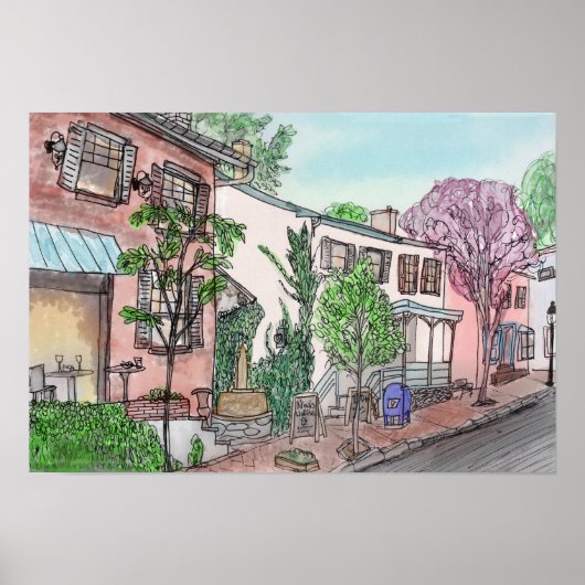 整備士通り、ニューホープ、PA ポスター (正面)