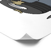 整備士運のタイヤのポスター ポスター (角)