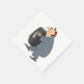 整備士運ズAタイヤ紙ナプキン スタンダードカクテルナプキン (角)