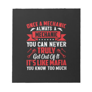 整備士1回整備士常に整備士 ノートパッド