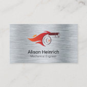 整備士 |エンジニア |ターボ |レンチ 名刺 (正面)