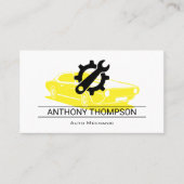 整備士 |エンジニア |レンチギアロゴ 名刺 (正面)