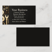 整備士、エンジニア、Fix-it Handyman 名刺 (正面/裏面)